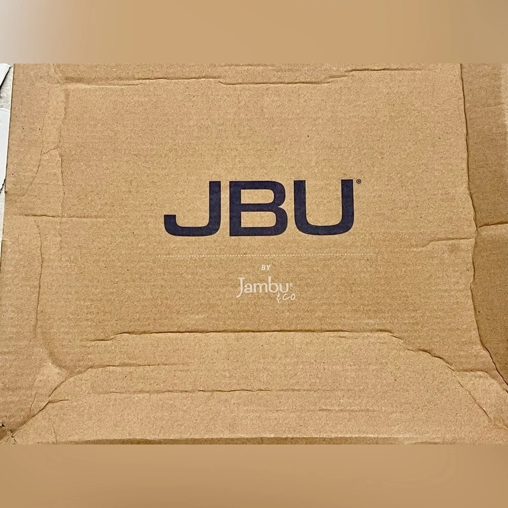 JBU Brown and Navy Lace-Up Winter Waterproof Boots - Size 6 New in Box