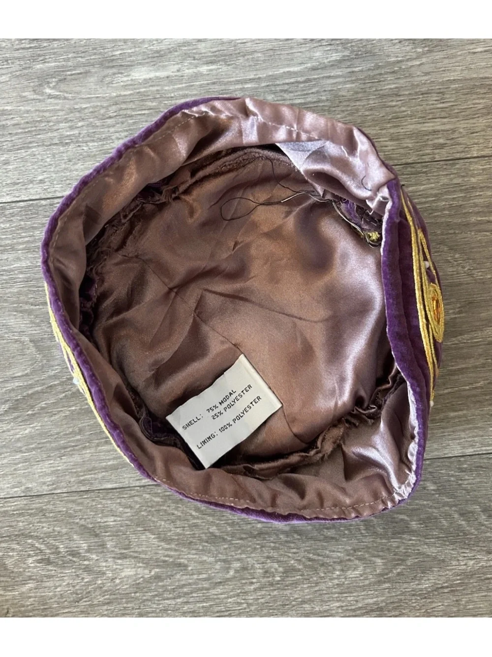 Vintage purple velvet
