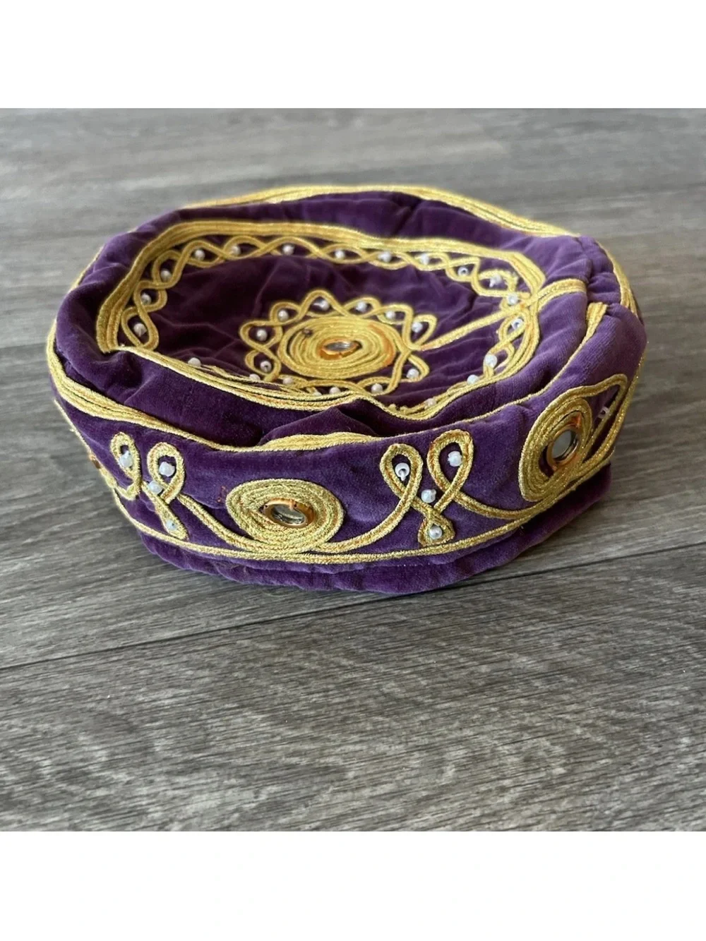 Vintage purple velvet
