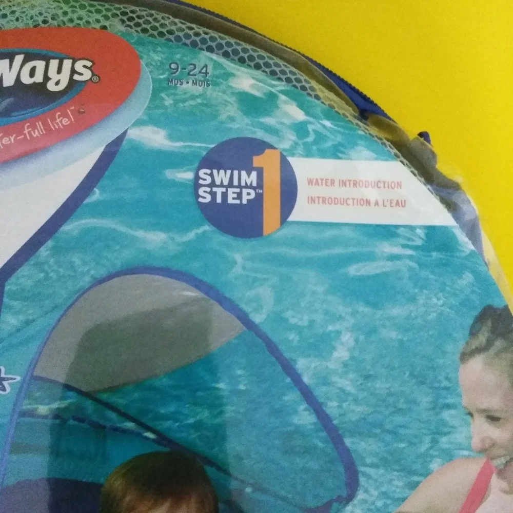 SwimWays introducing baby