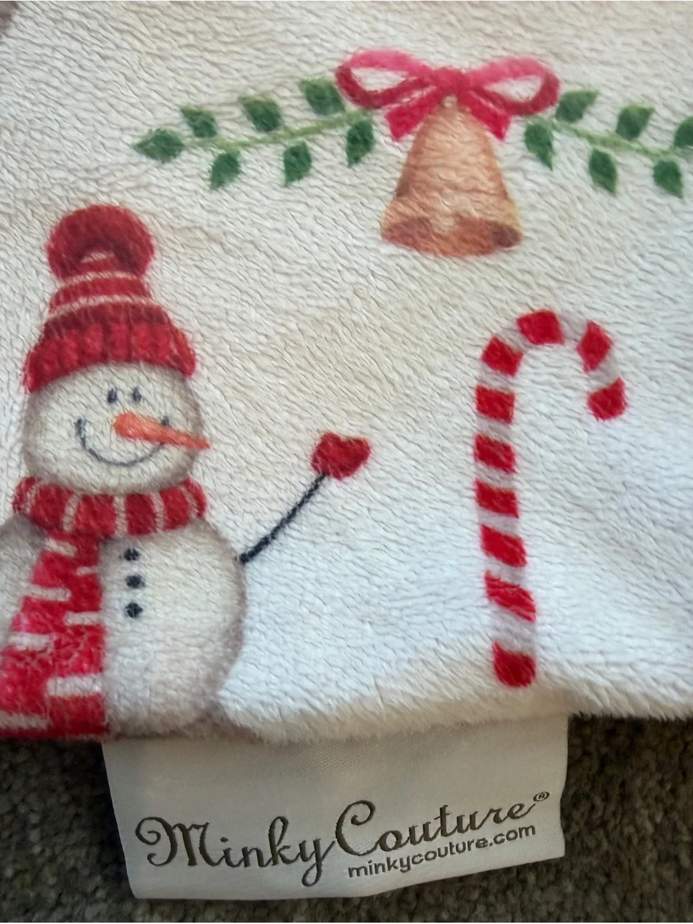 Minky Couture Christmas Pillowcase  - Red and White Festive Design