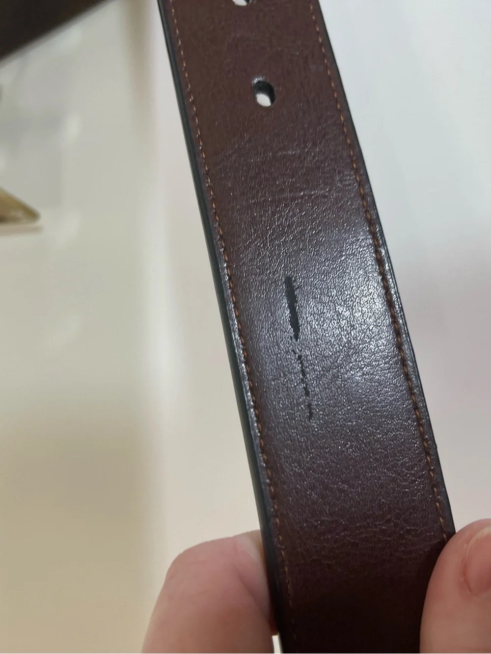 Dockers Big & Tall 54 Men's Genuine Leather Belt New Reversible Black/Brown