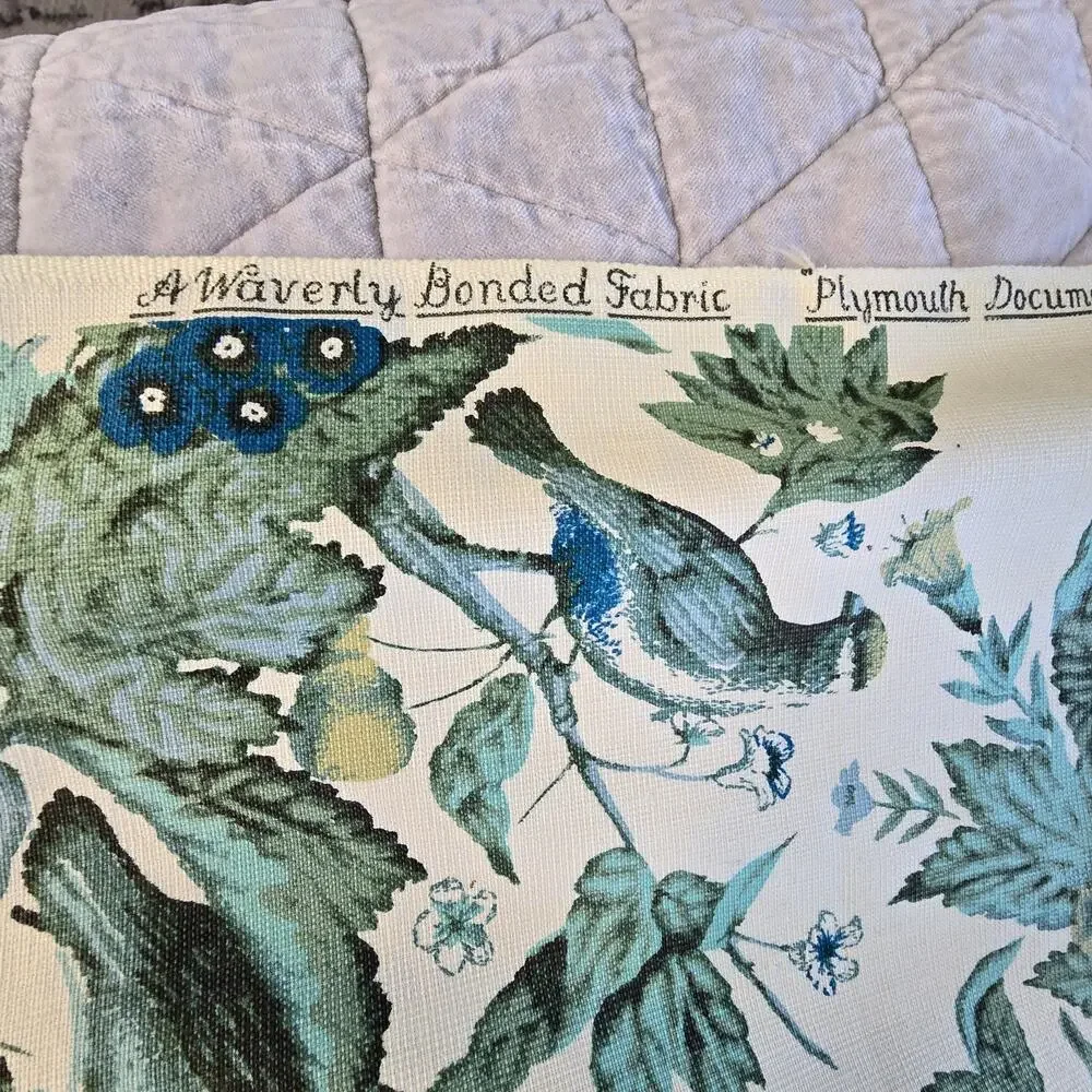 Waverly blue fabric