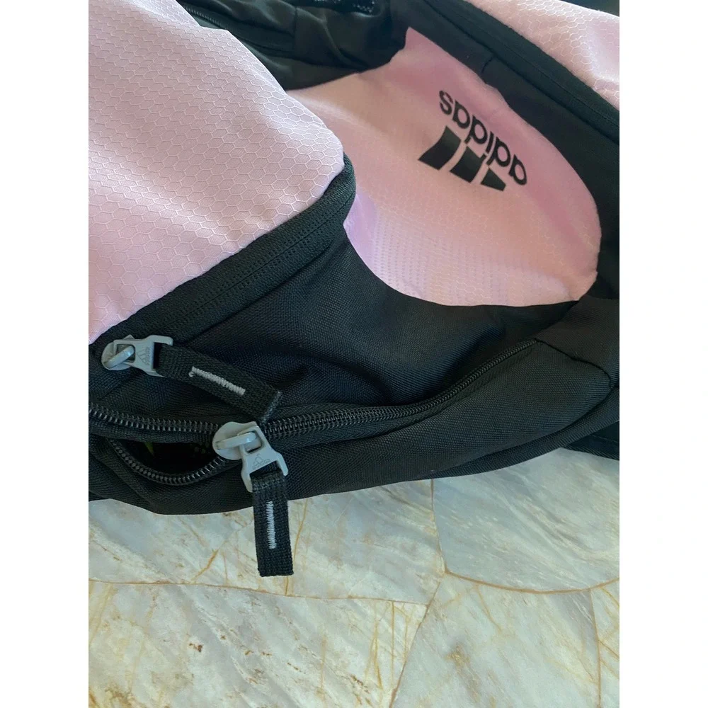 Adidas Hydroshield Backpack Pink Black Honeycomb Ripstop Sport Soccer Gym Bag