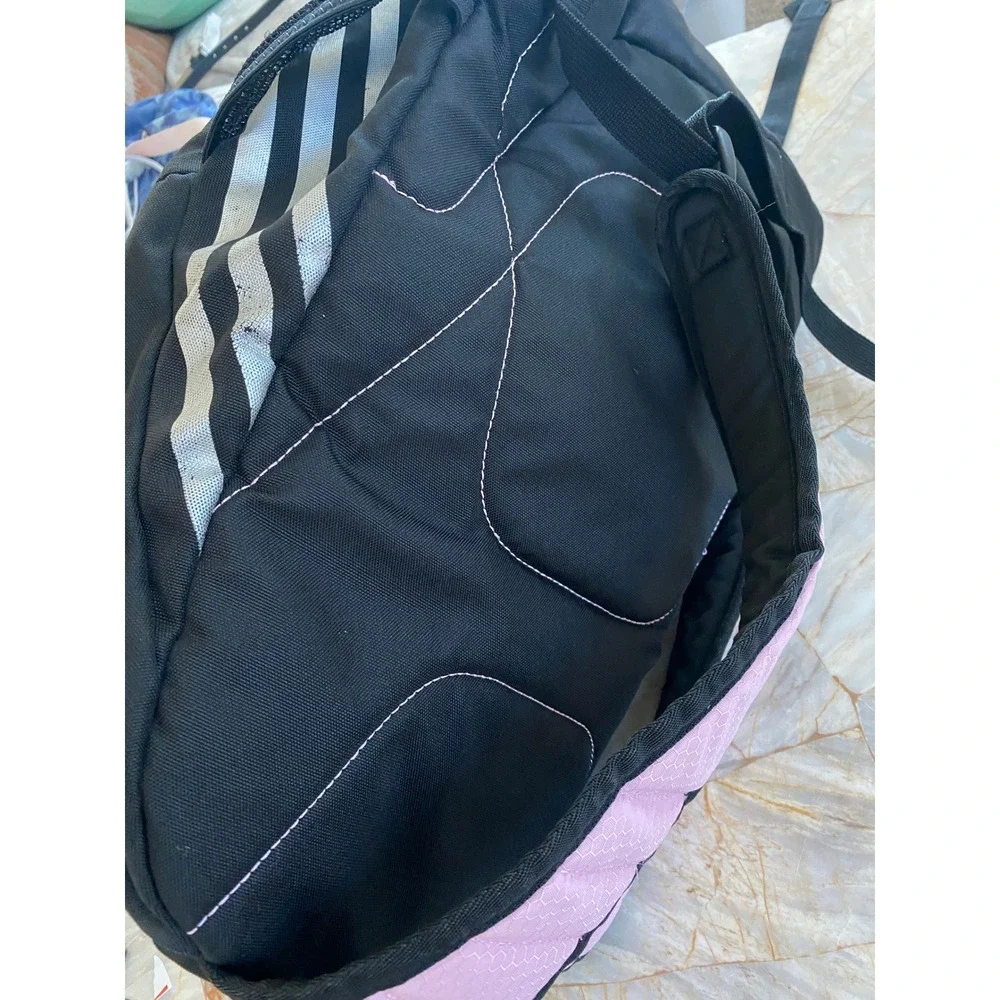 Adidas Hydroshield Backpack Pink Black Honeycomb Ripstop Sport Soccer Gym Bag
