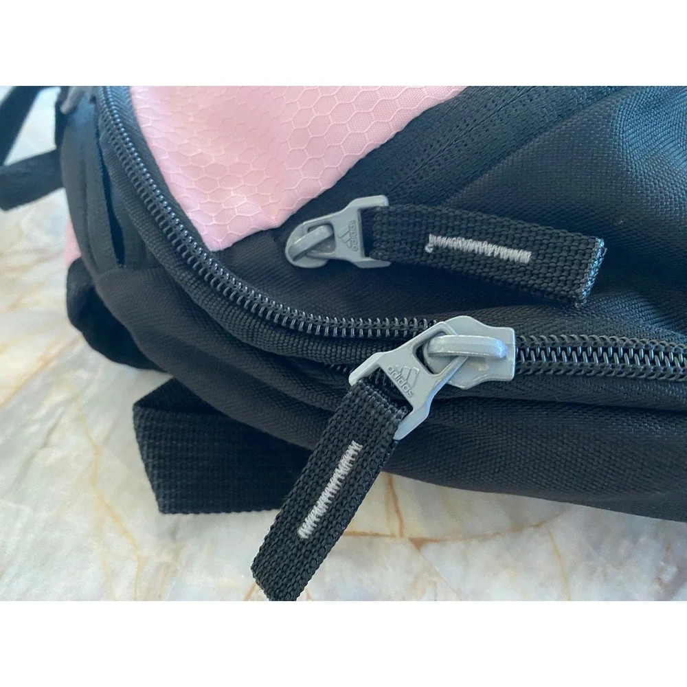 Adidas Hydroshield Backpack Pink Black Honeycomb Ripstop Sport Soccer Gym Bag