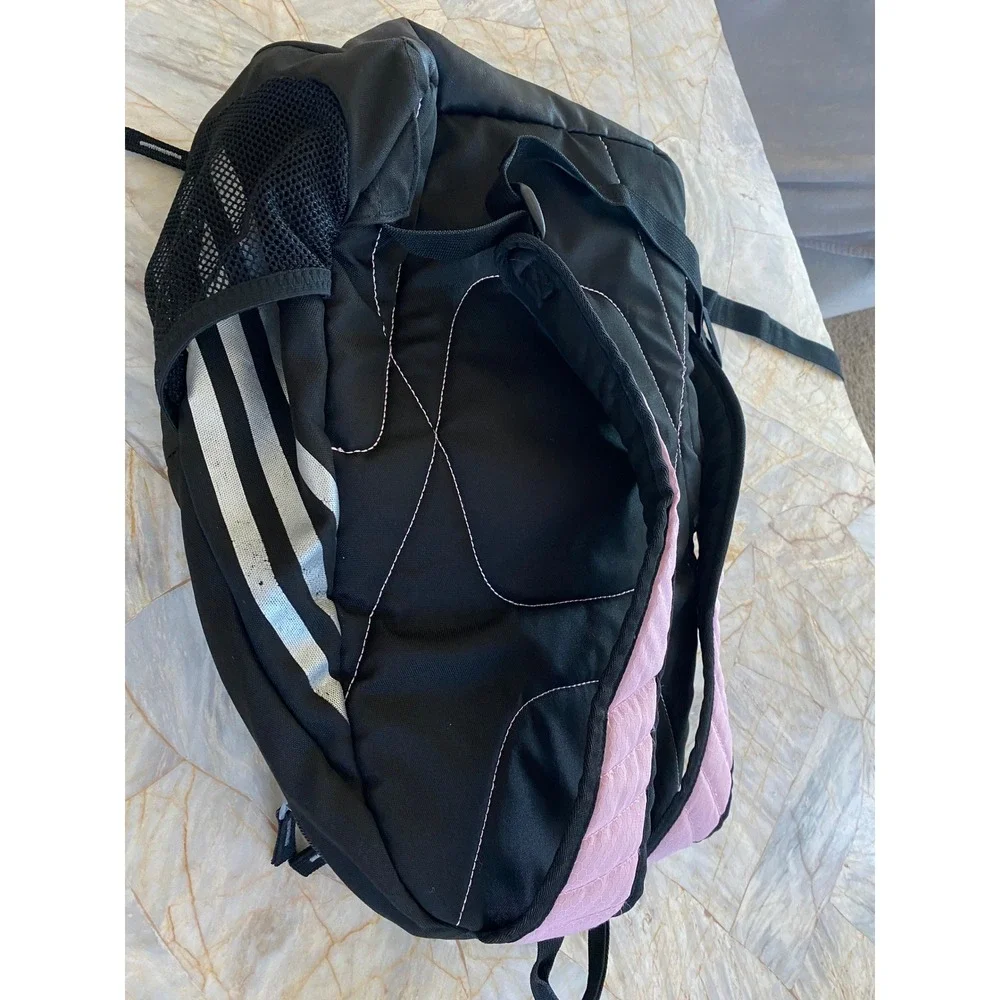 Adidas Hydroshield Backpack Pink Black Honeycomb Ripstop Sport Soccer Gym Bag