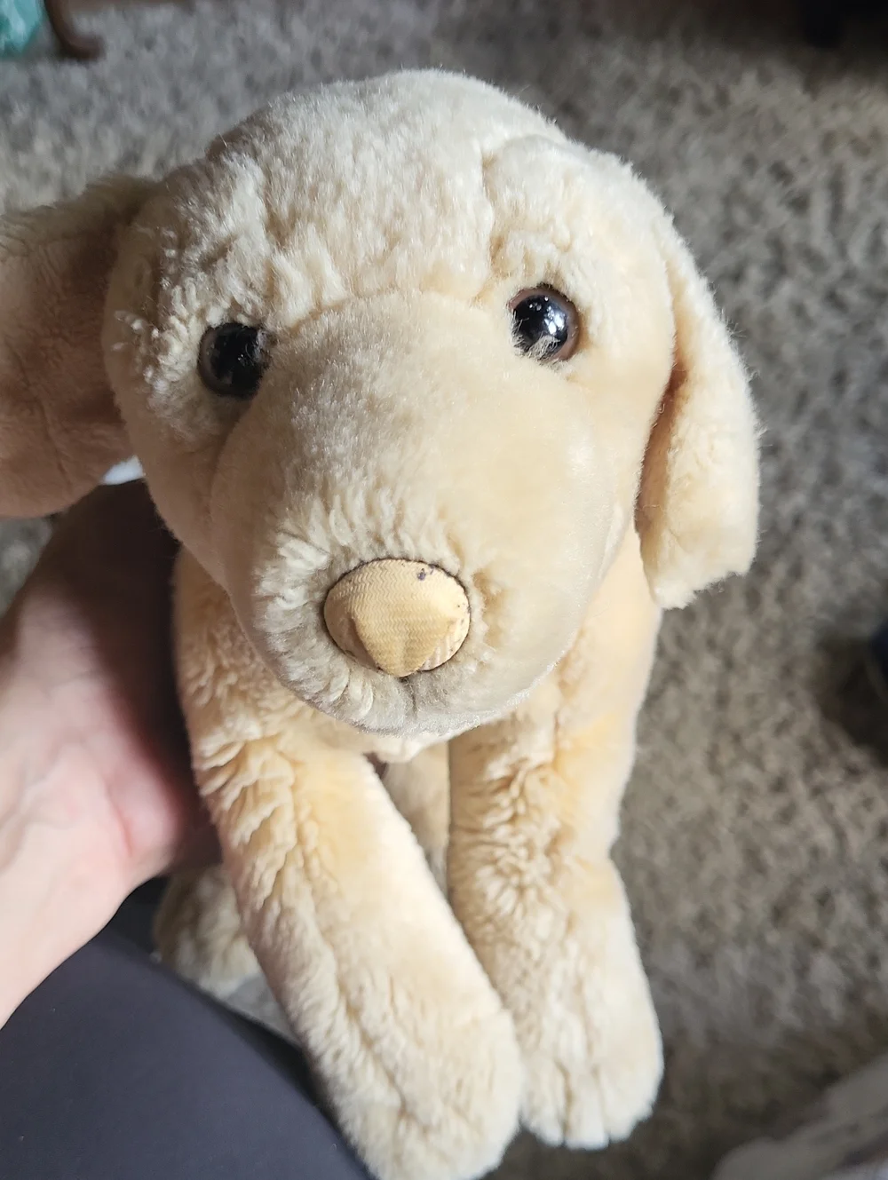 Animal Alley Golden Retriver Plush Cream Dog Toy - Soft Cuddly Pet Plush