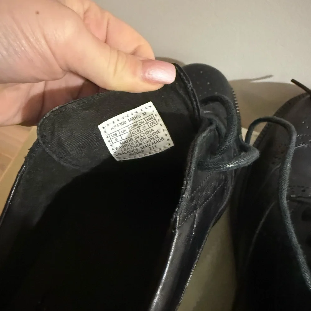 Rockport Black Leather Men's Oxfords