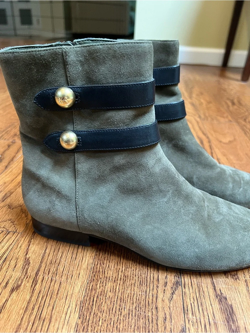 Michael Kors olive suede