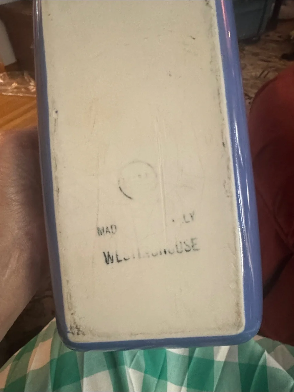 Westinghouse blue ceramic