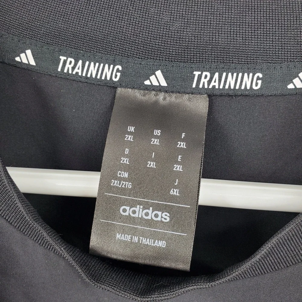 Adidas Training‎ Aeroready Mens Black Short Sleeve Athletic T-Shirt 2XL Workout