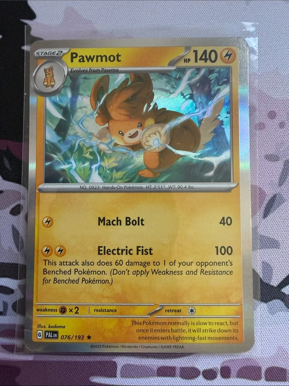 Pawmi Pawmo & Pawmot Evolution Lot | Paldean Fates Shiny Pokémon
