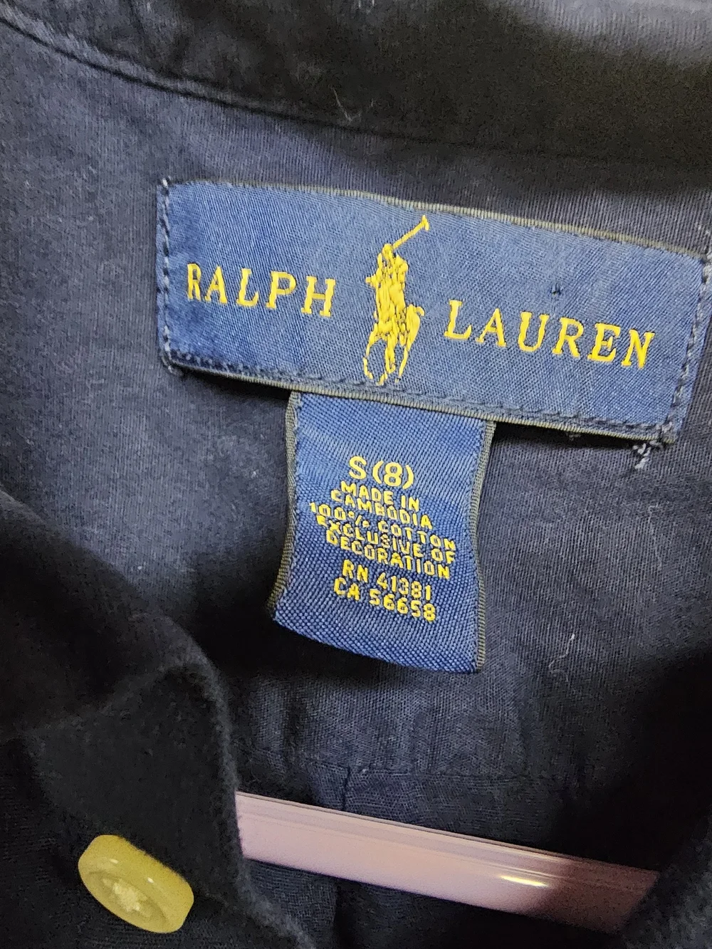 Ralph Lauren tailored button