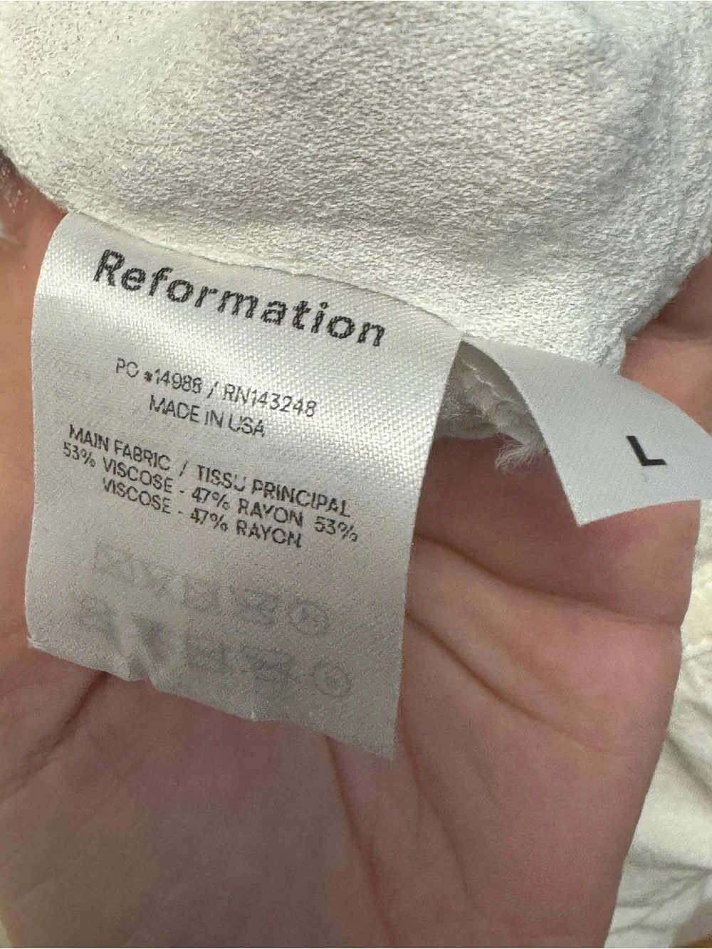 Reformation tiered top