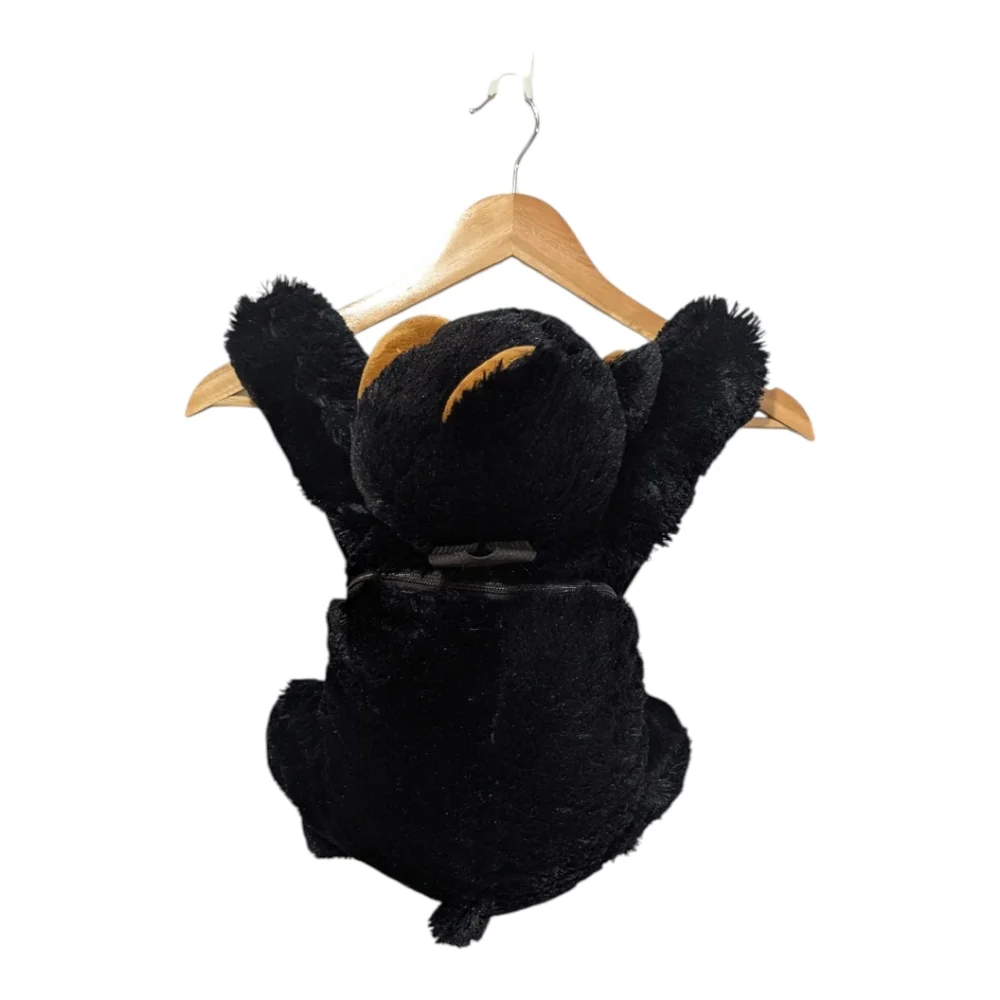 Unipak Kid's Black Bear Plush Backpack