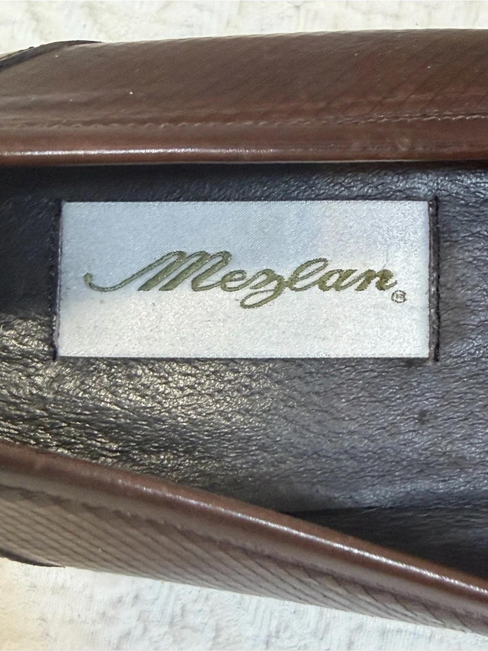 Mezlan Brown Leather Tassel Loafers Mens Size 11.5 Made in Italy Dress Shoes