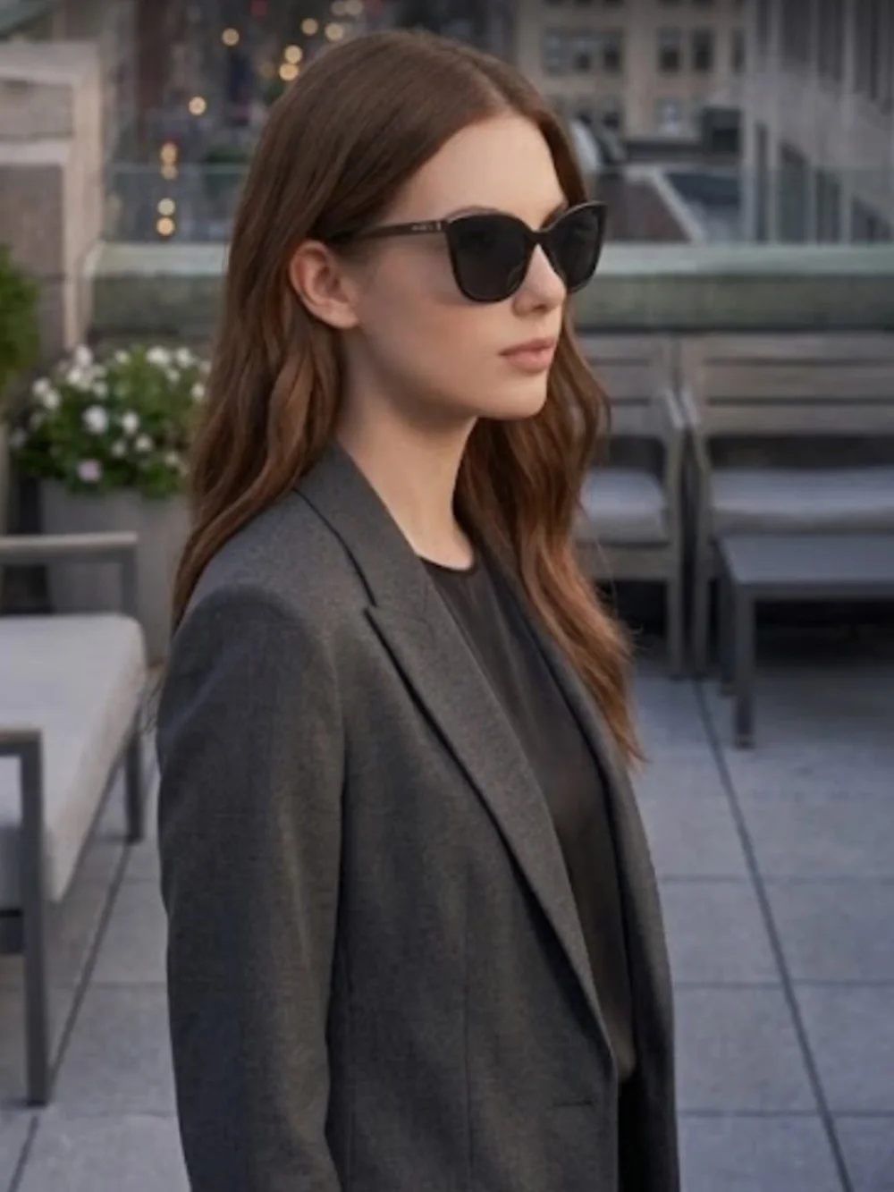 PRADA SPR03X Authentic Square Sunglasses.