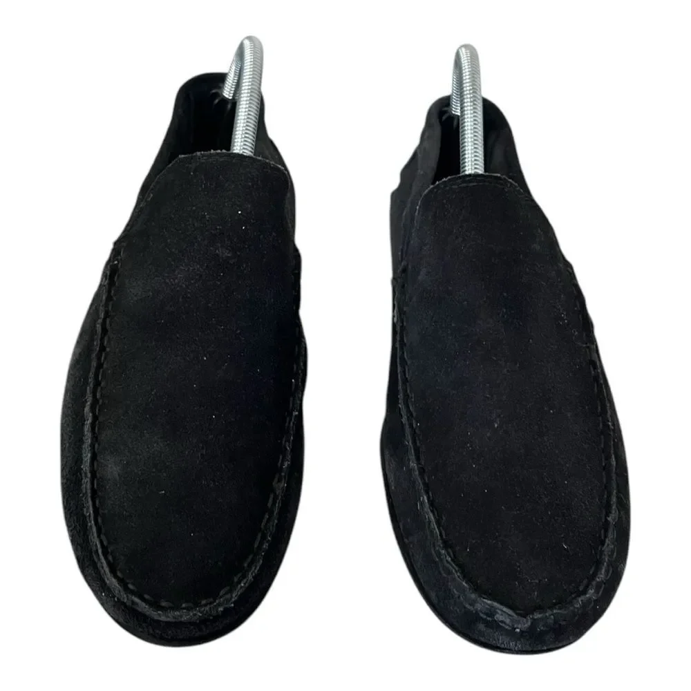 Giorgio Brutini | Mens Durand Black Leather‎ Suede Moc Toe Slip On Shoes 8.5