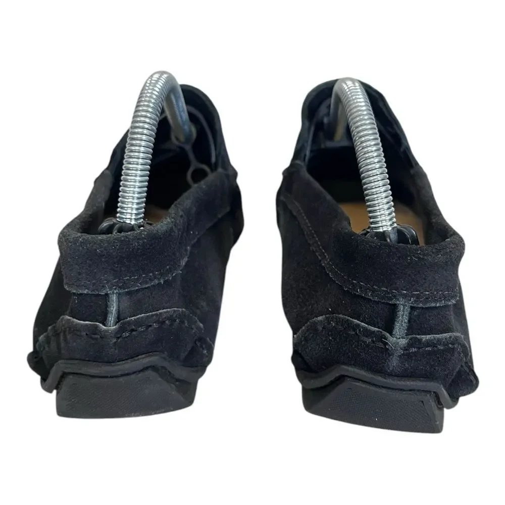 Giorgio Brutini | Mens Durand Black Leather‎ Suede Moc Toe Slip On Shoes 8.5