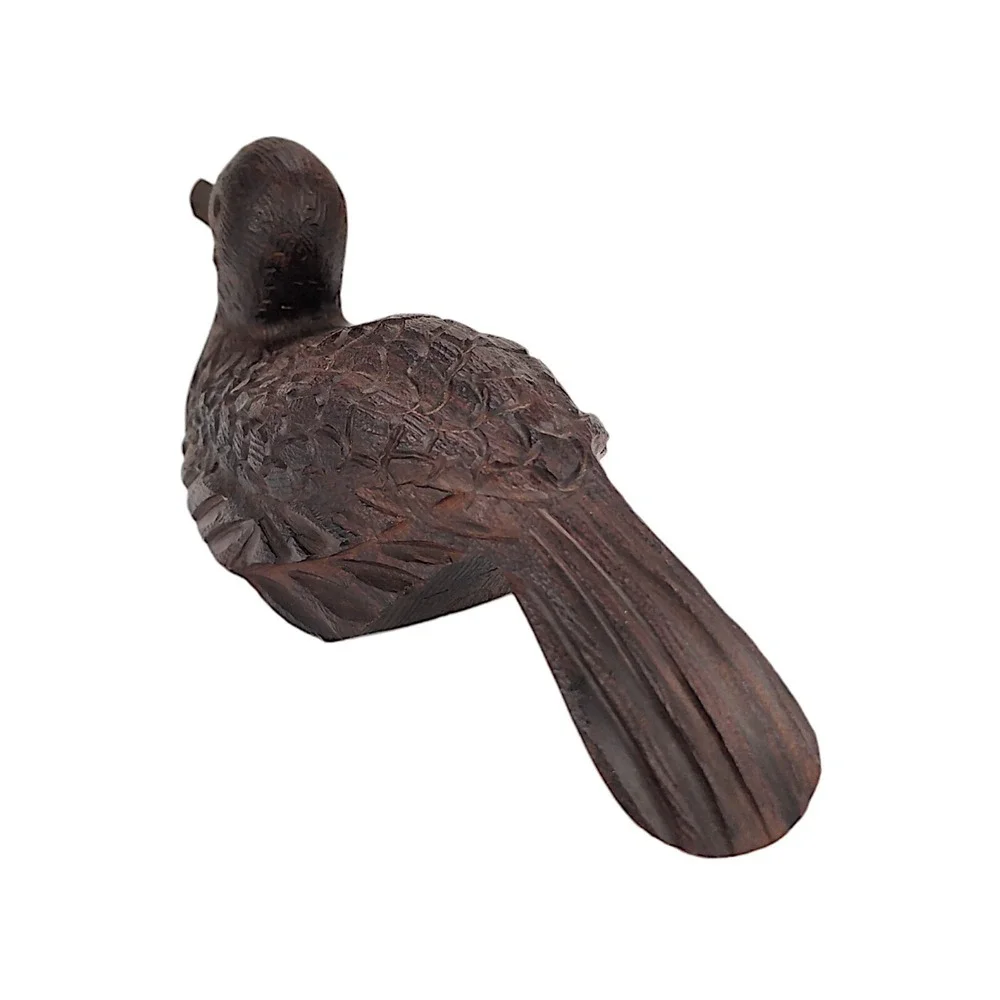 Vintage Hand Carved Ironwood Duck Decoy Hand Made Brown