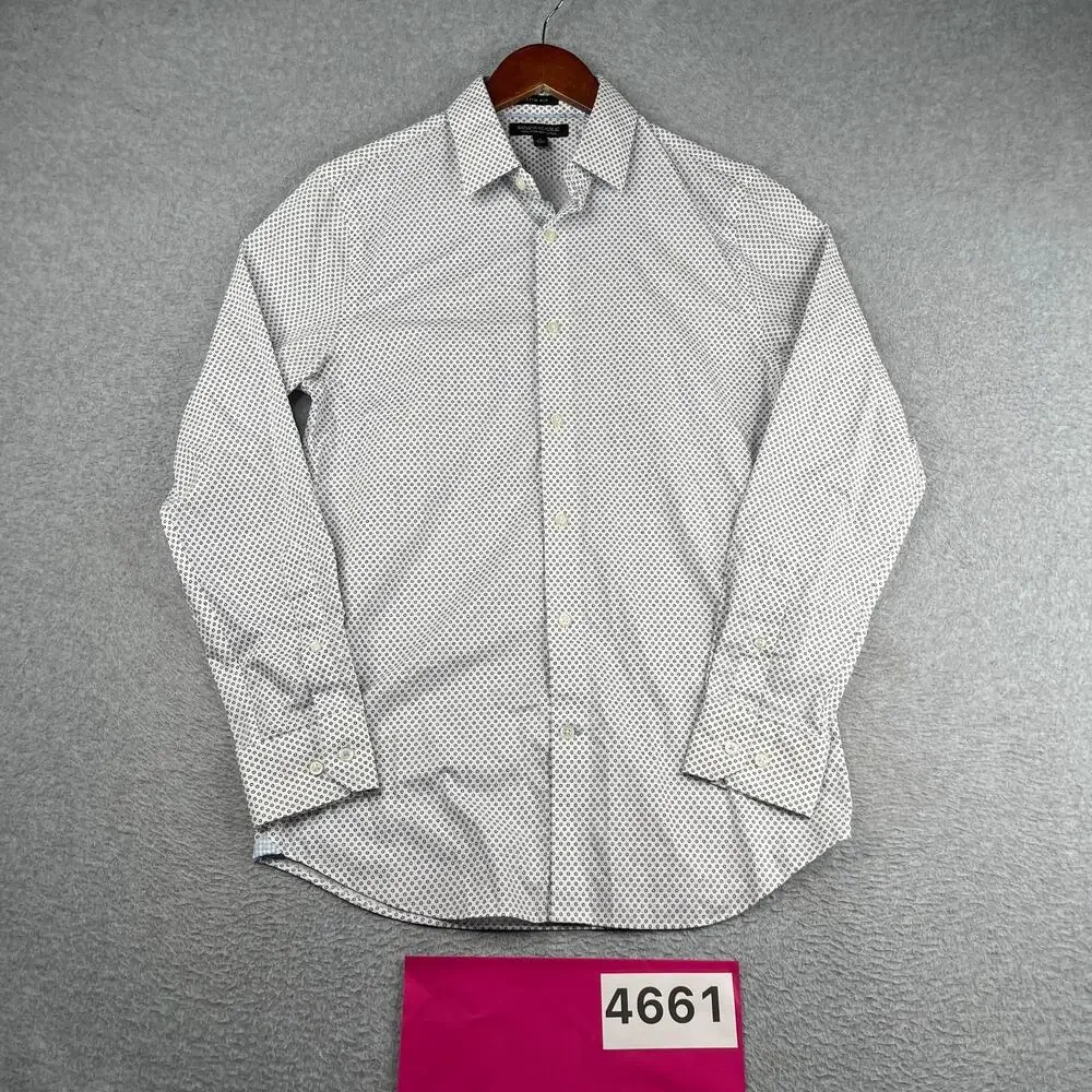 Banana Republic Non Iron Shirt Slim Fit Casual Button Up Long Sleeve Mens Small