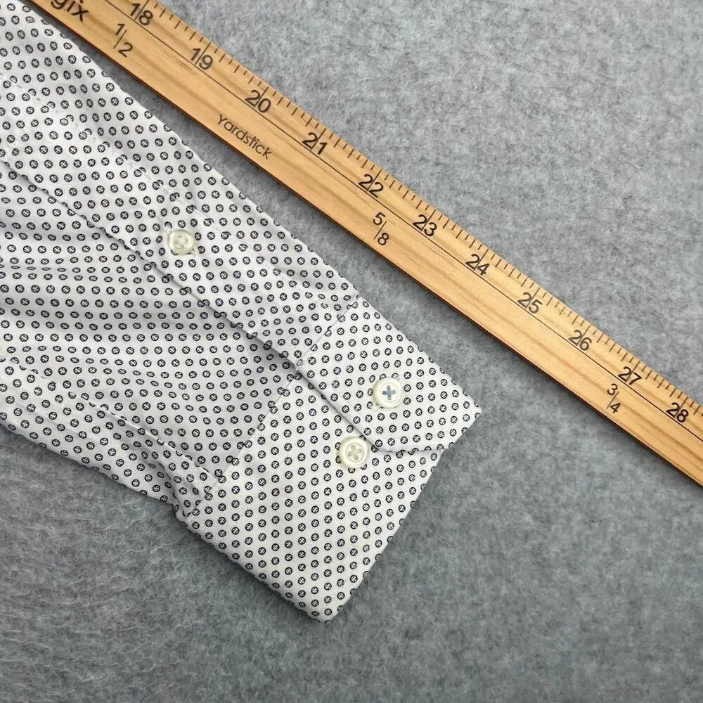 Banana Republic Non Iron Shirt Slim Fit Casual Button Up Long Sleeve Mens Small