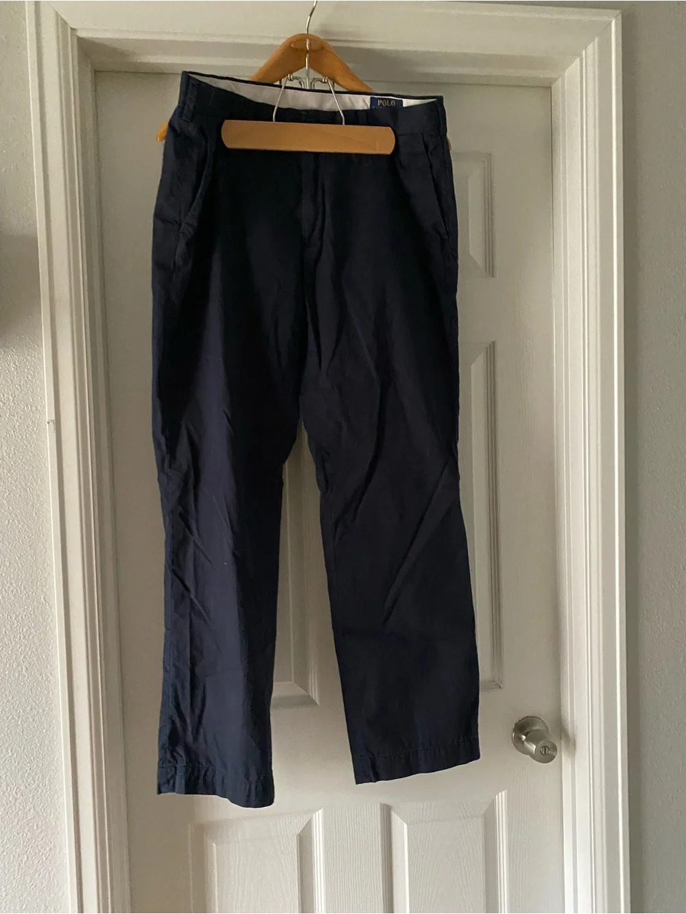 Polo Ralph Lauren Mens Classic Fit Chino Pants Navy Cotton 34x32