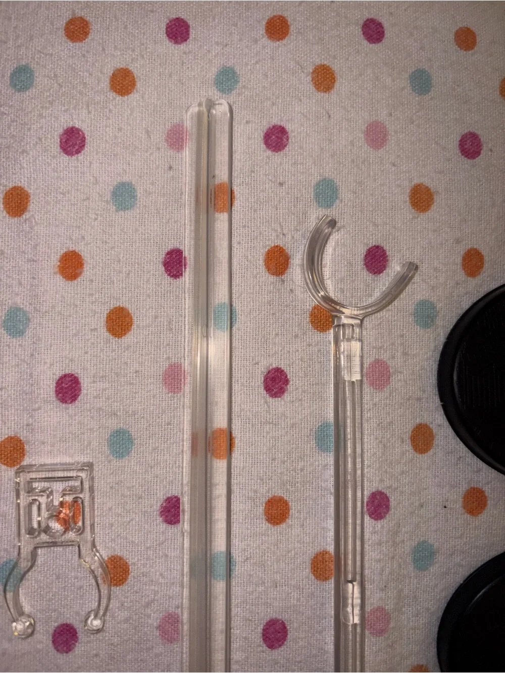 Monster High Doll Stand Parts Lot 2 Bases Cross & C-Curve Stands Replacement