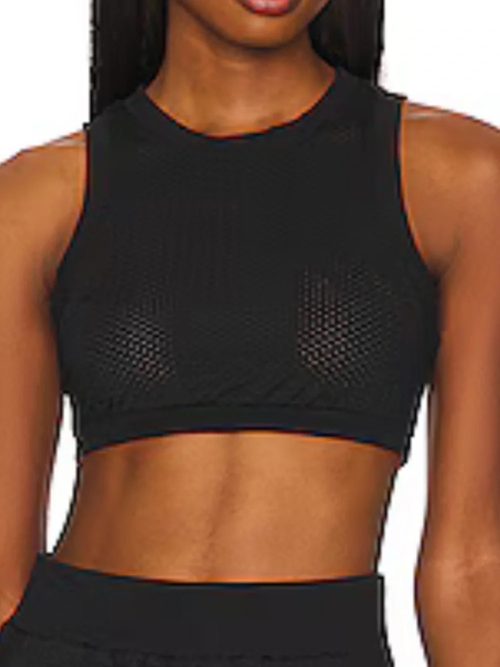 ALO Mesh All-Star Bra Tank in Black 🖤