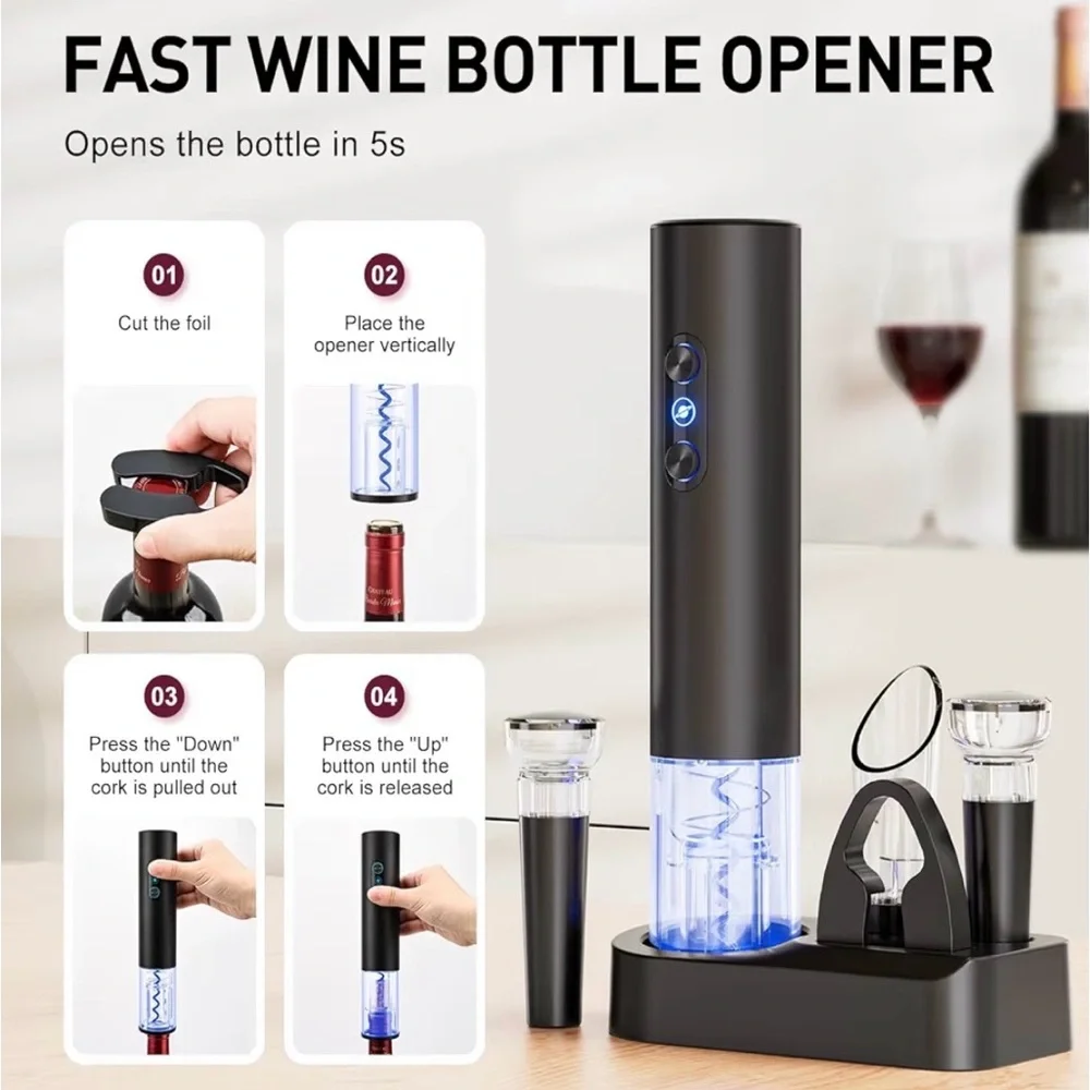 Electric Wine Opener Set