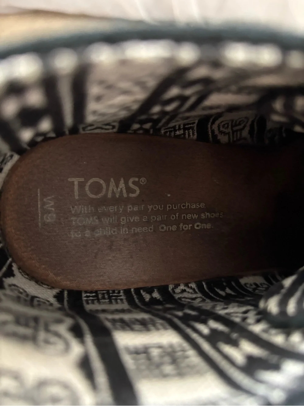 Toms lining design has