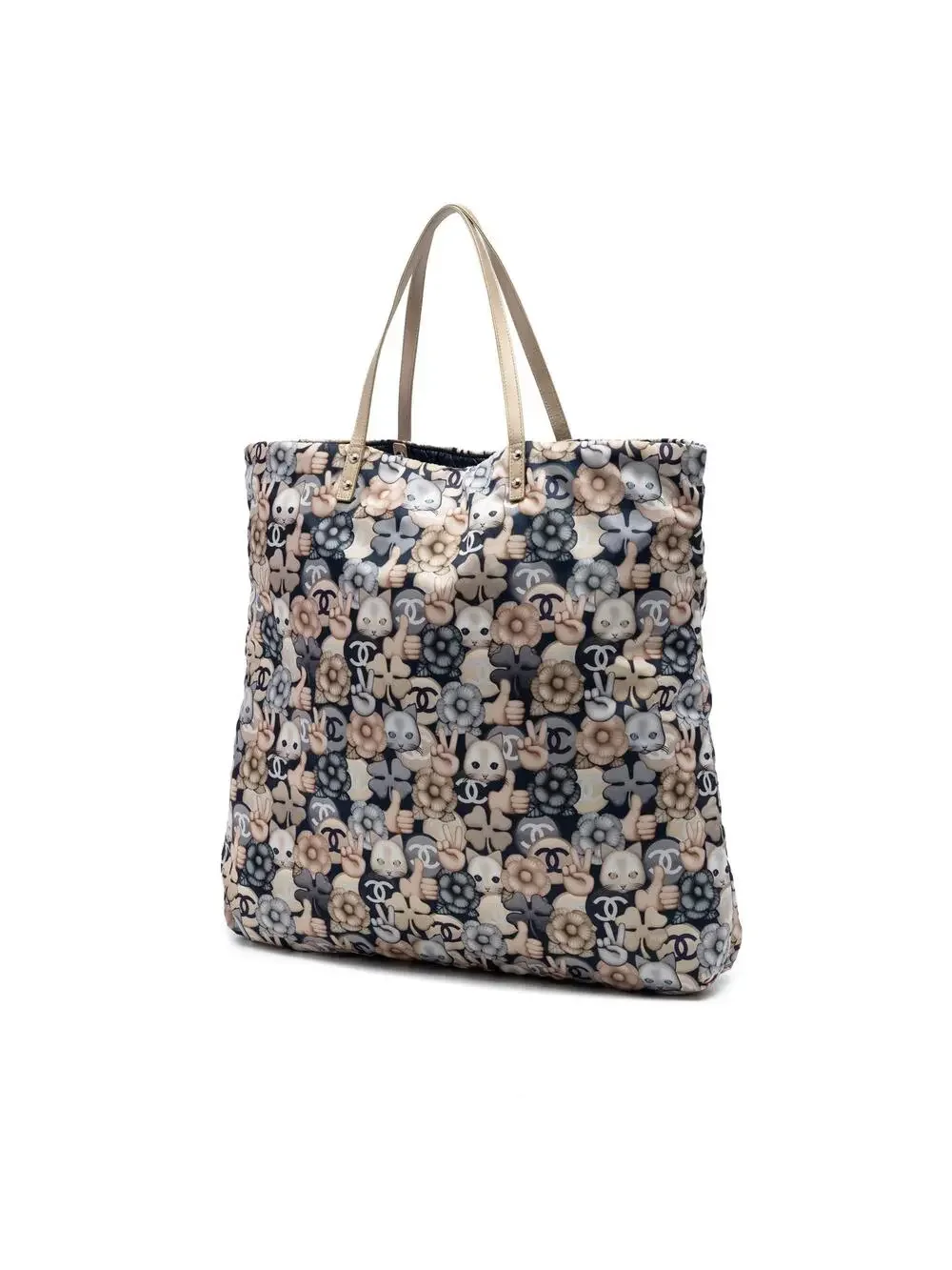 Chanel Large Nylon Cat Emoticon #284825C12B