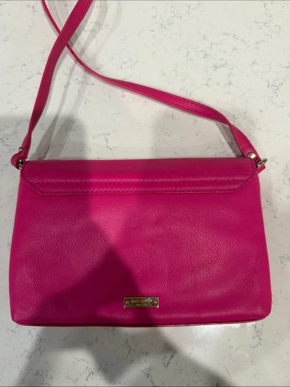 kate spade Barbie Pink Leather Crossbody with Girly Chic Bow Detail