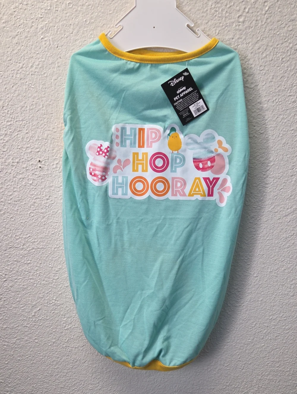 Disney Mint and Yellow 'Hip Hop Hooray' Pet Tee