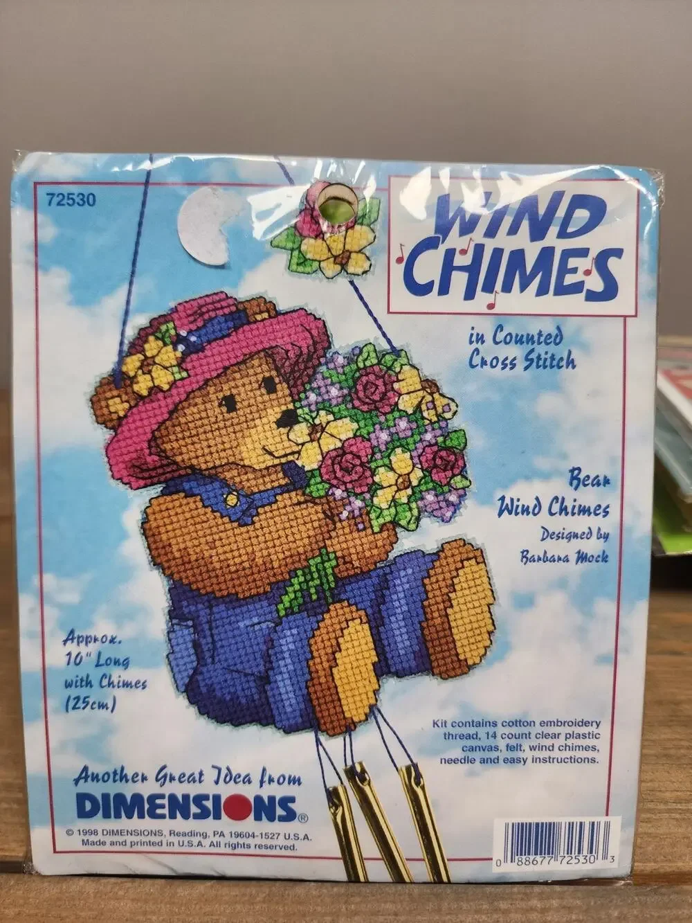 Dimensions Wind Chimes Bear Wind Chimes Cross Stitch Kit