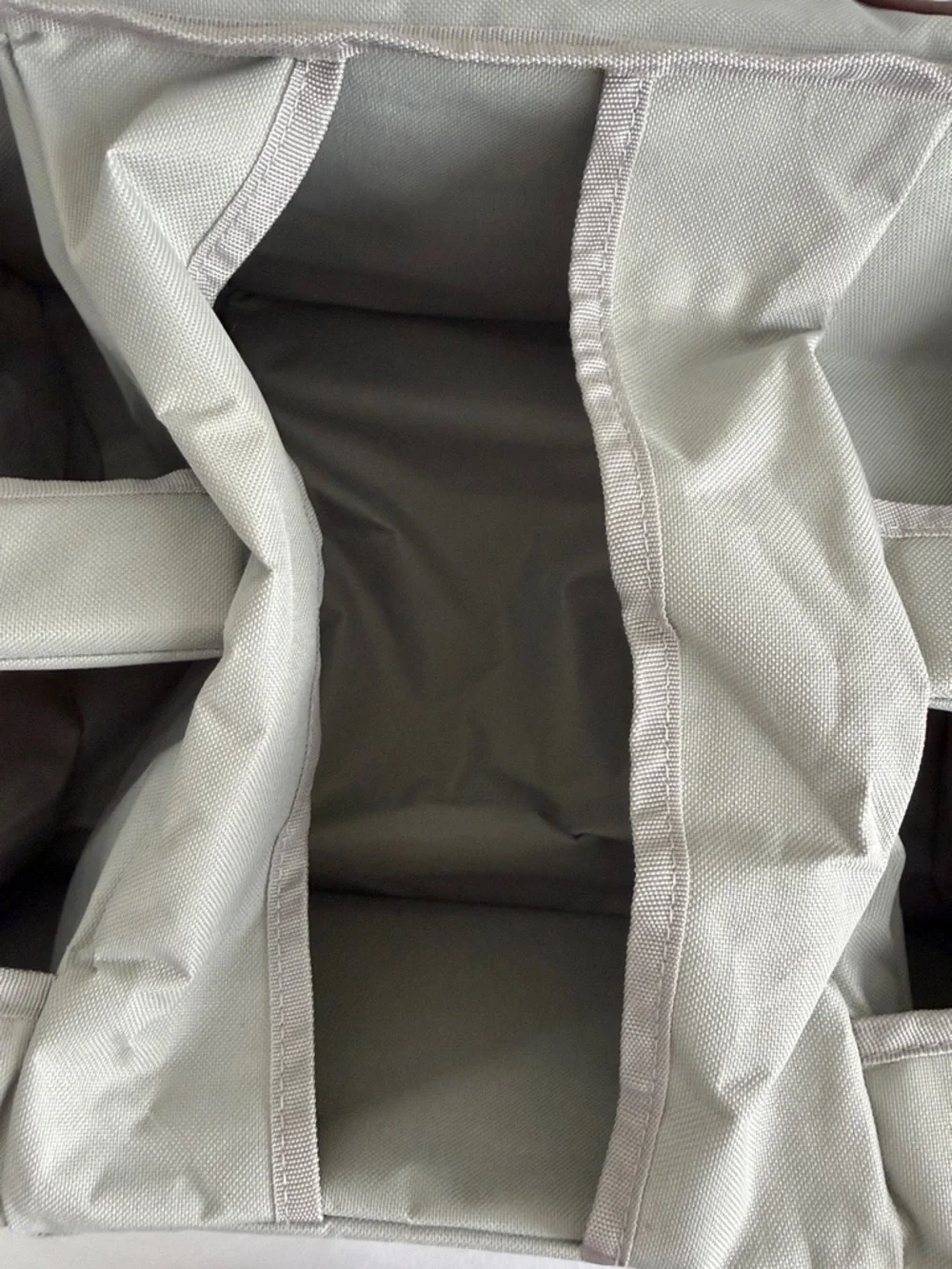Gray crib Organizer hanging diaper caddy for baby