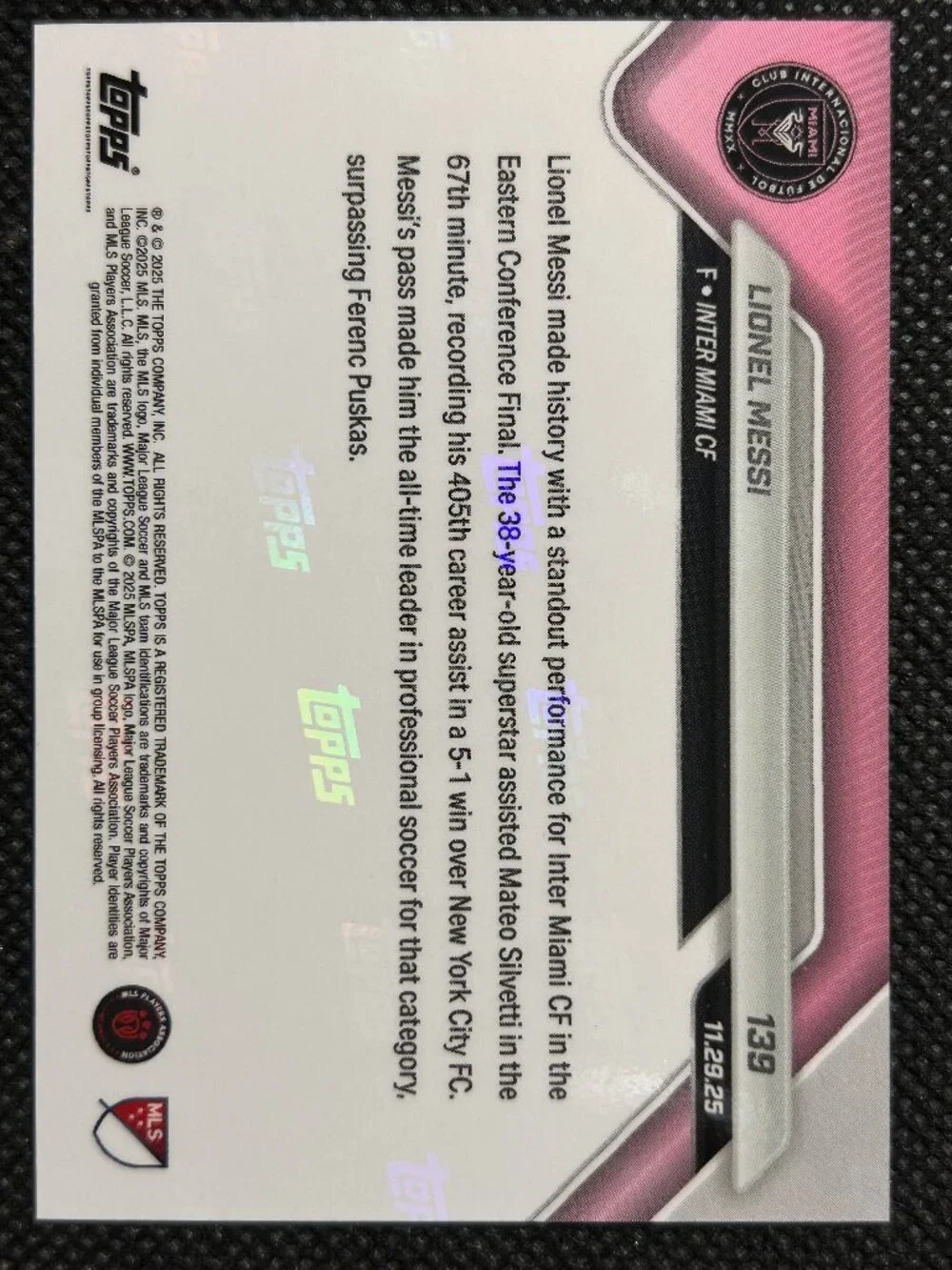 Topps lionel messi
