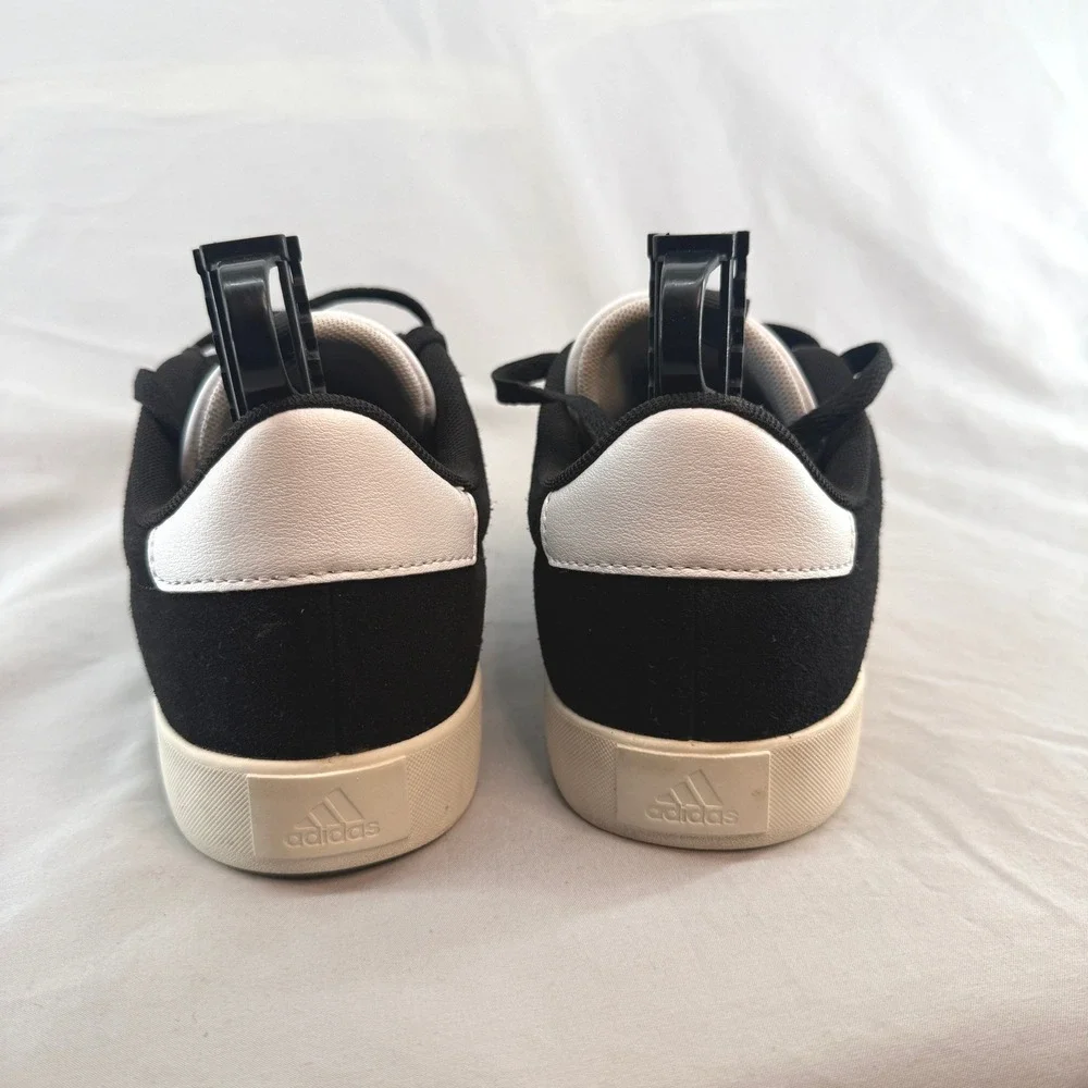 Adidas VL Court 3.0 Women's Shoes Black Suede Low Top Sneakers ID6279 Size 8.5