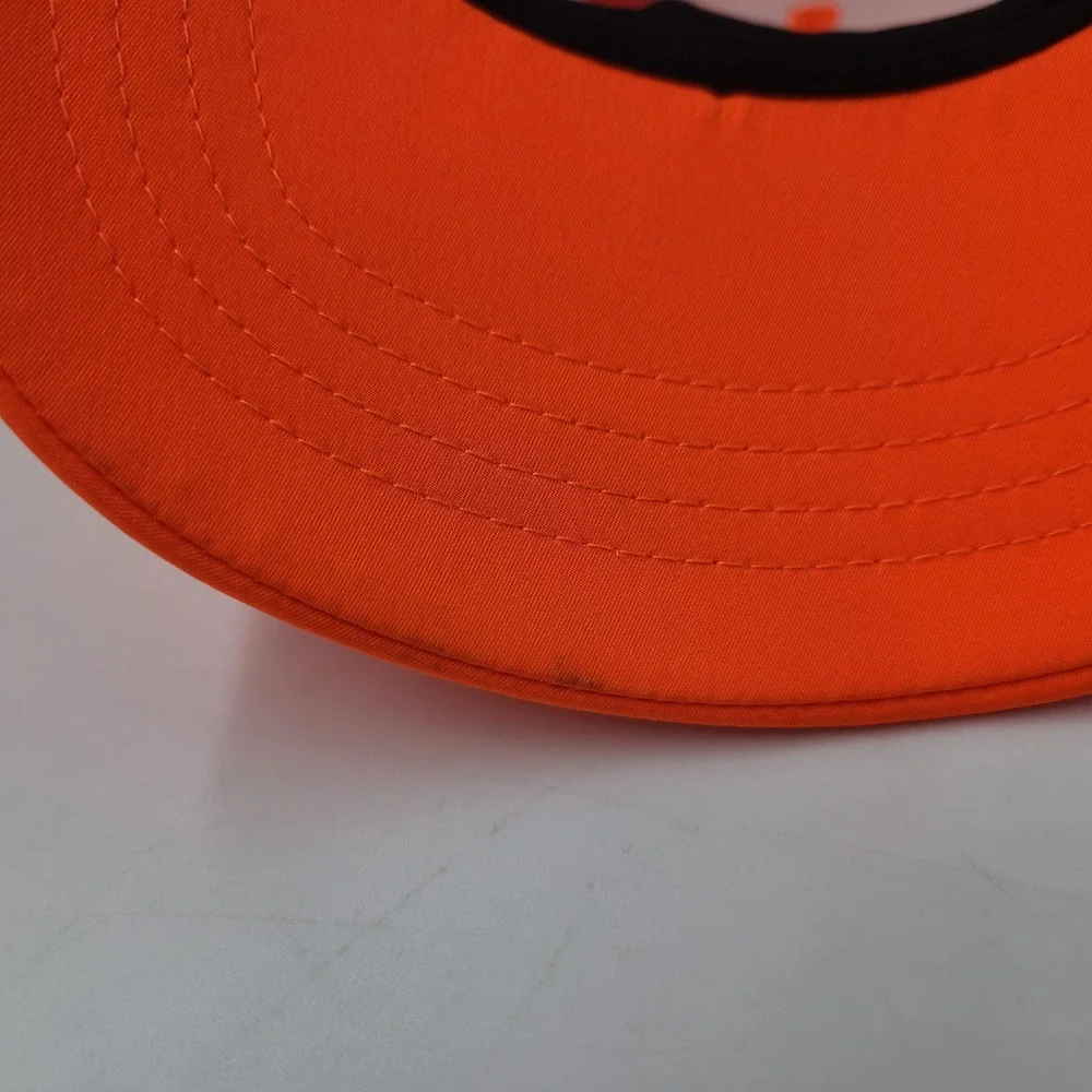 Youth Columbia Hat Snapback Trucker Mesh Blaze Orange Black PHG Hunting Flag Boy