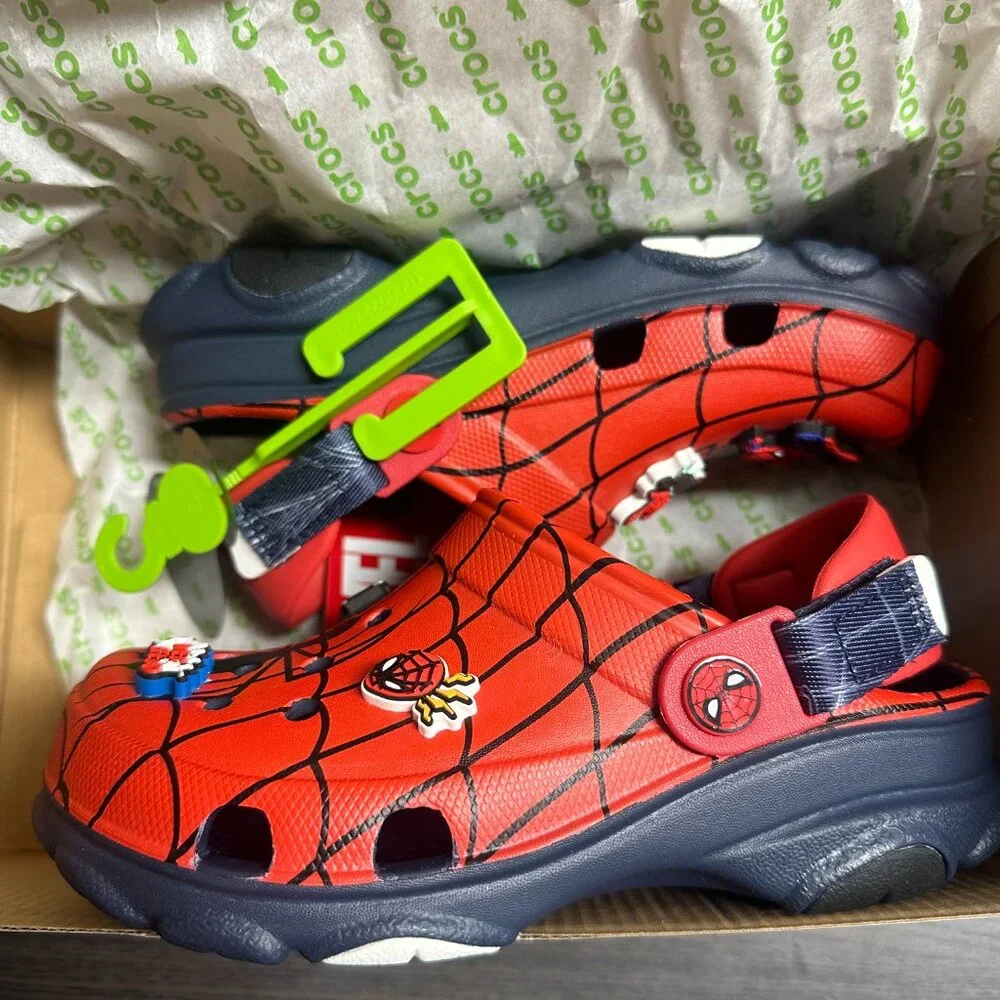 Crocs Kids Team Spiderman All Terrain Clogs Navy Size J1