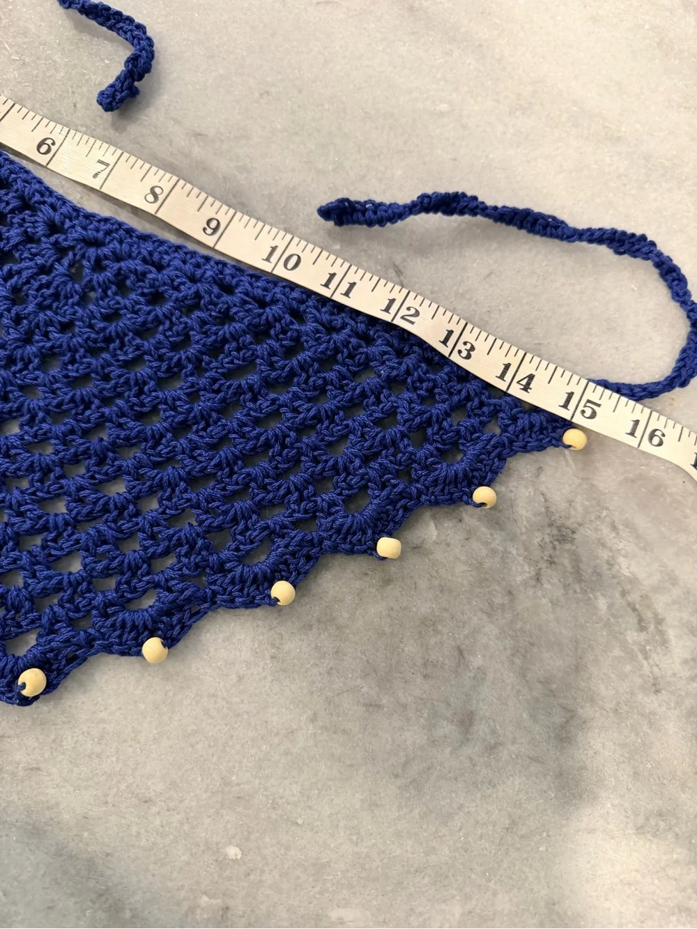 Handmade crochet kerchief