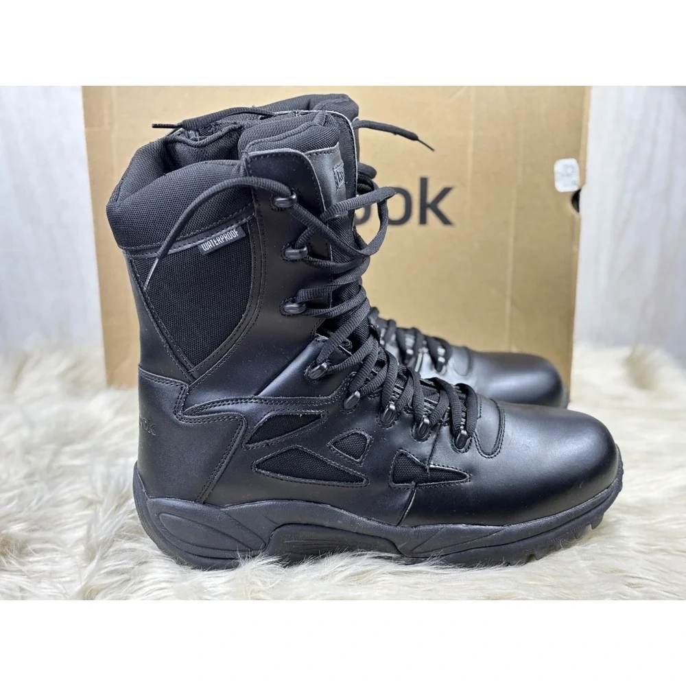 Reebok Rapid Response RB8877 Tactical Boots Waterproof Soft Toe Mens 15M Box