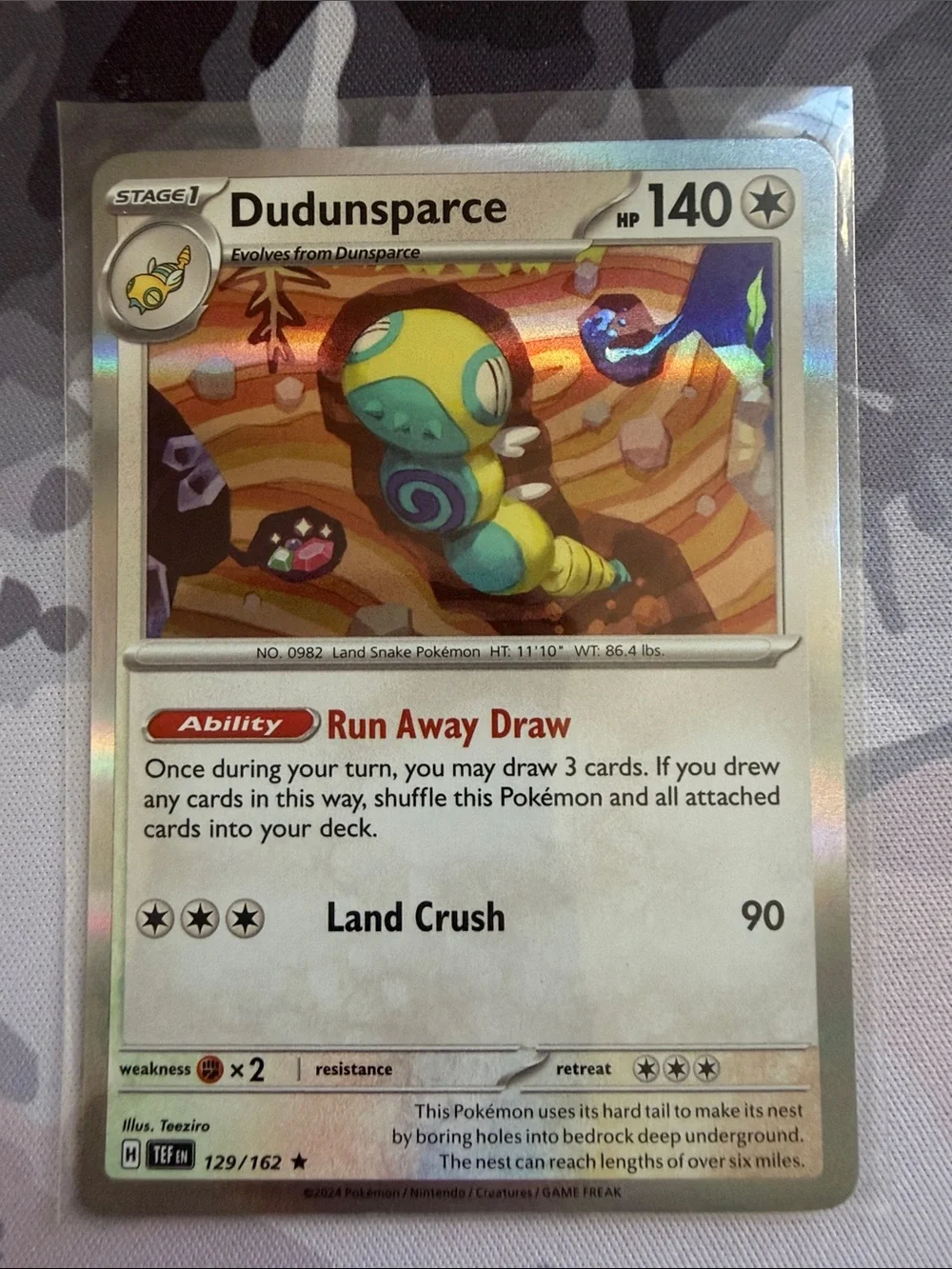 Dunsparce & Dudunsparce Evolution Lot | 3 Holo Reverse Holo Pokémon Cards ✨5/$25