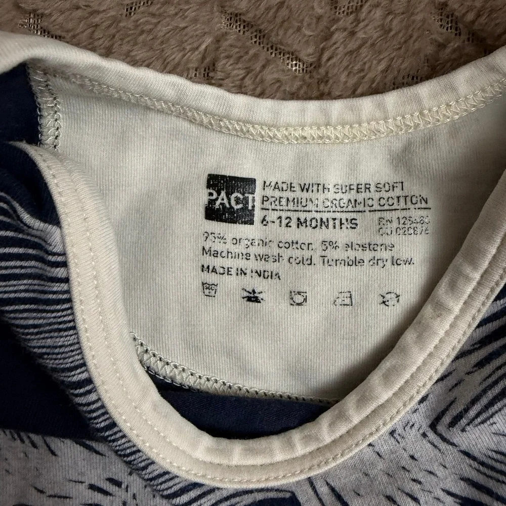Pact baby bodysuit