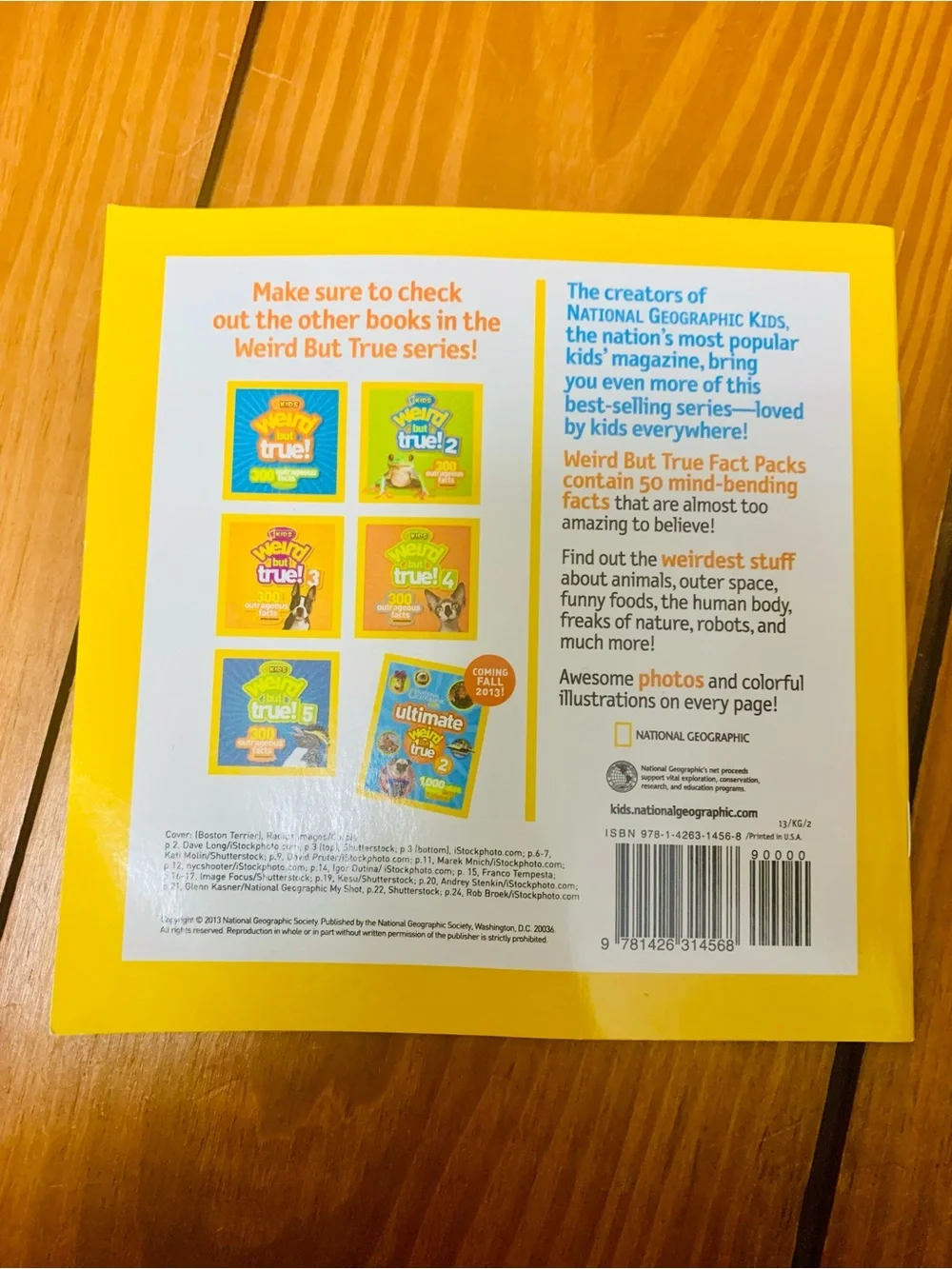 National Geographic back cover