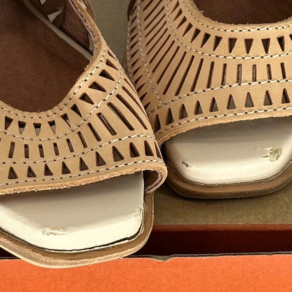 Jeffrey Campbell Rodillo Lace Up Wedge Sandal Heel Coastal Boho Summer 6