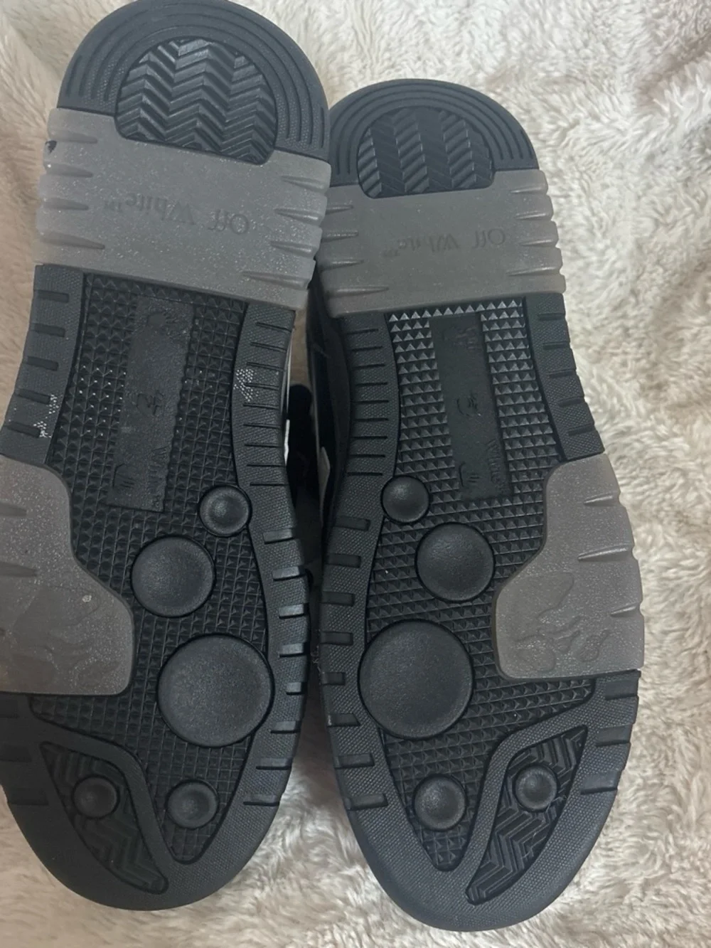 Off-White Black Sneakers with White Arrow Logo