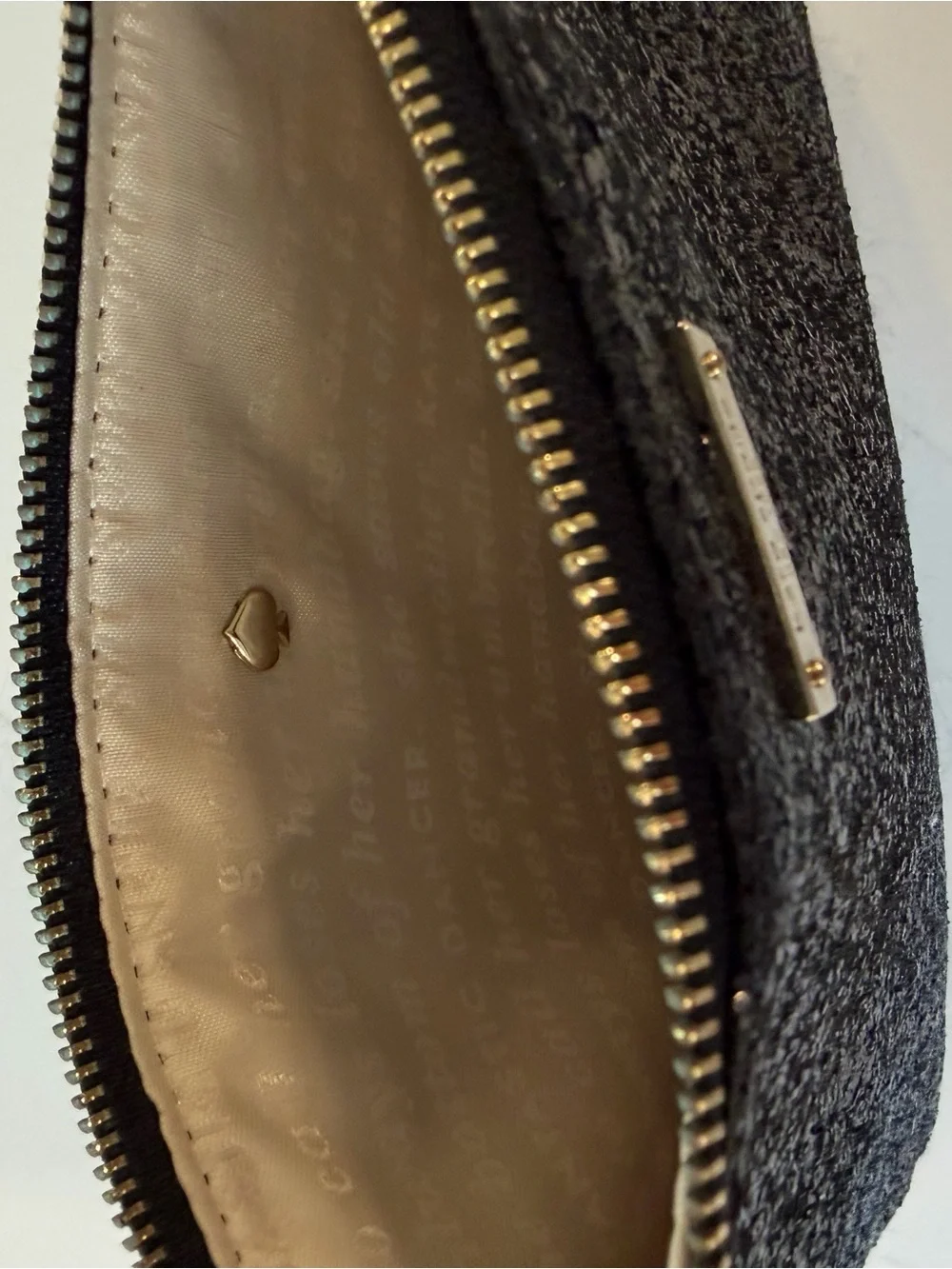 kate spade Black Sparkle Pouch