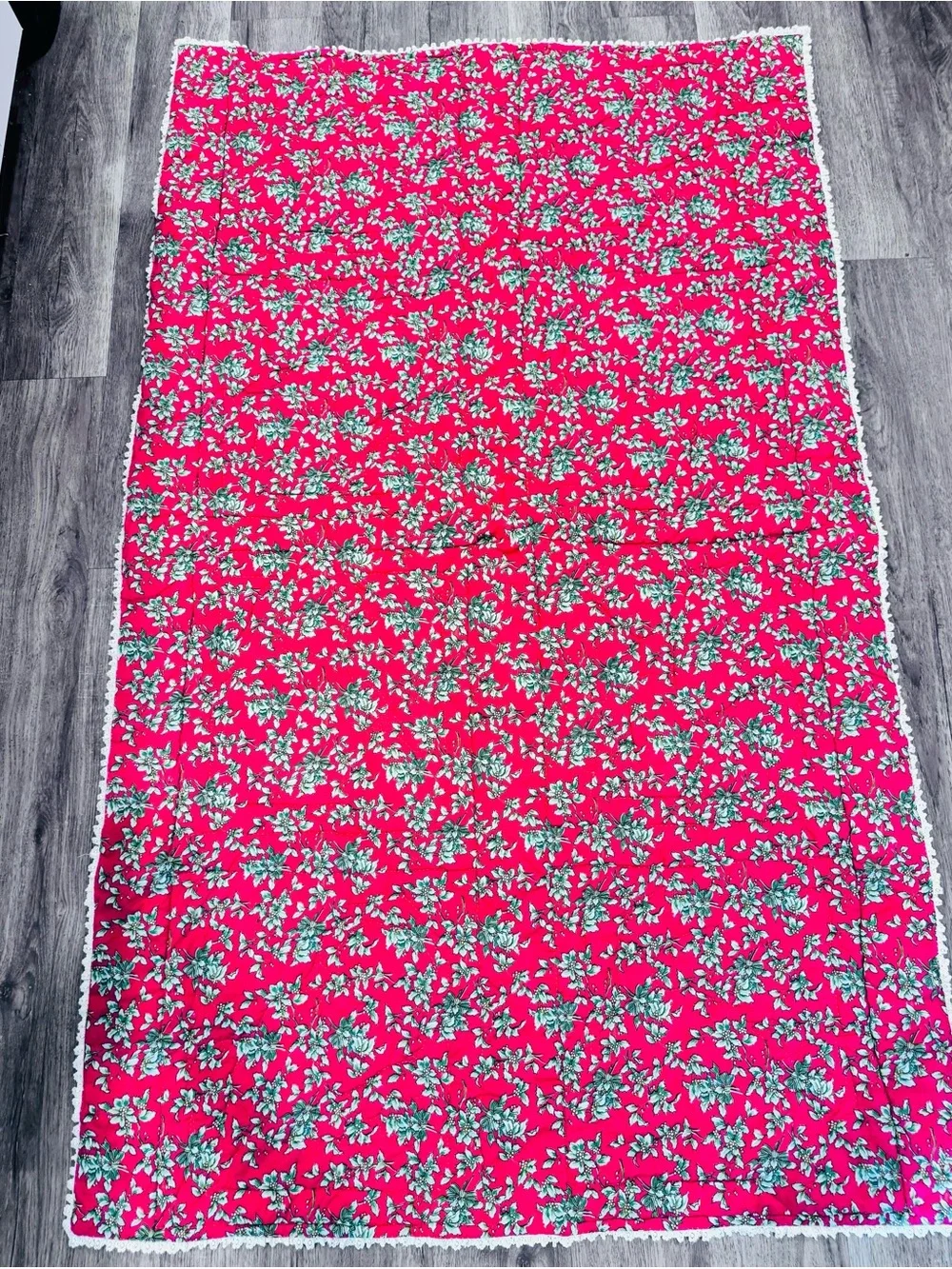 Vintage Santa Christmas Holiday Panel Quilt